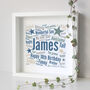 Personalised 18th Birthday Word Art Gift, thumbnail 1 of 6