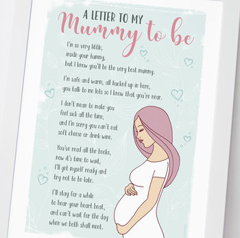 A Letter To My ‘Mummy To Be’ Print, 4 of 5