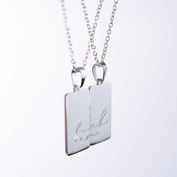 Fuck Em Stainless Steel Friendship Necklace, 6 of 11