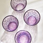 Set Of Four Embossed Heather Tumblers, thumbnail 6 of 9