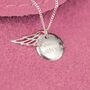 Personalised Silver Angel Wing And Charm Necklace, thumbnail 3 of 8