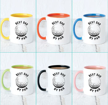 Best Dad By Par Golf Mug For Dad, 3 of 8