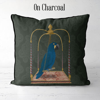 Tropical Cushion Blue Parrot On Green, Multiple Cols, 4 of 9