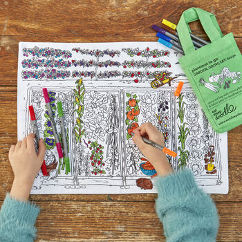 Garden, Grow, Eat! Placemat 'To Go' +10 Pens, 3 of 6