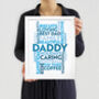 Personalised Family Word Art Print Poster A2, A3, A4 Handmade, thumbnail 9 of 12