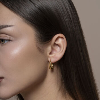 Filigree Boho Small Gold Hoops, 4 of 11