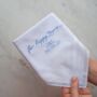 For Happy Tears… Embroidered, Personalised Handkerchief, thumbnail 1 of 5