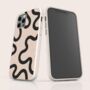 Black Line Swirl Biodegradable Phone Case, thumbnail 3 of 8