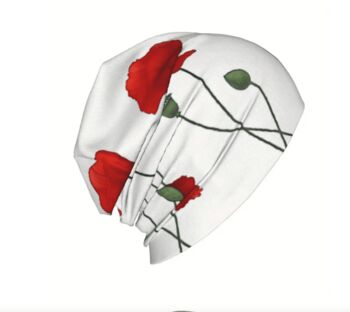 Soft Chemo Headwear Beanie Hat Bandana Various Poppy, 8 of 10