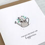 Watering Can 'Blooming Lovely Birthday' Card, thumbnail 3 of 5