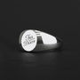 His And Hers Till Death Promise Signet Ring, thumbnail 9 of 11