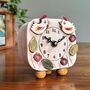 Chicken Hen Cockerel Small Pottery Mantel Clock, thumbnail 3 of 6