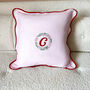 Monogrammed Scalloped Embroidered Pillow Cover, thumbnail 3 of 6