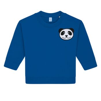 Babies Panda Organic Cotton Sweatshirt, 4 of 6