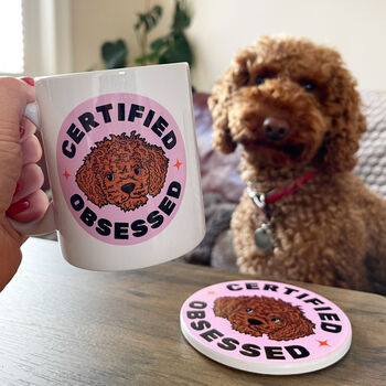 Certified Obsessed Personalised Dog Lover Mug, 6 of 12