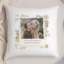 Personalised Wild Flowers Photo Upload Cushion, thumbnail 1 of 4