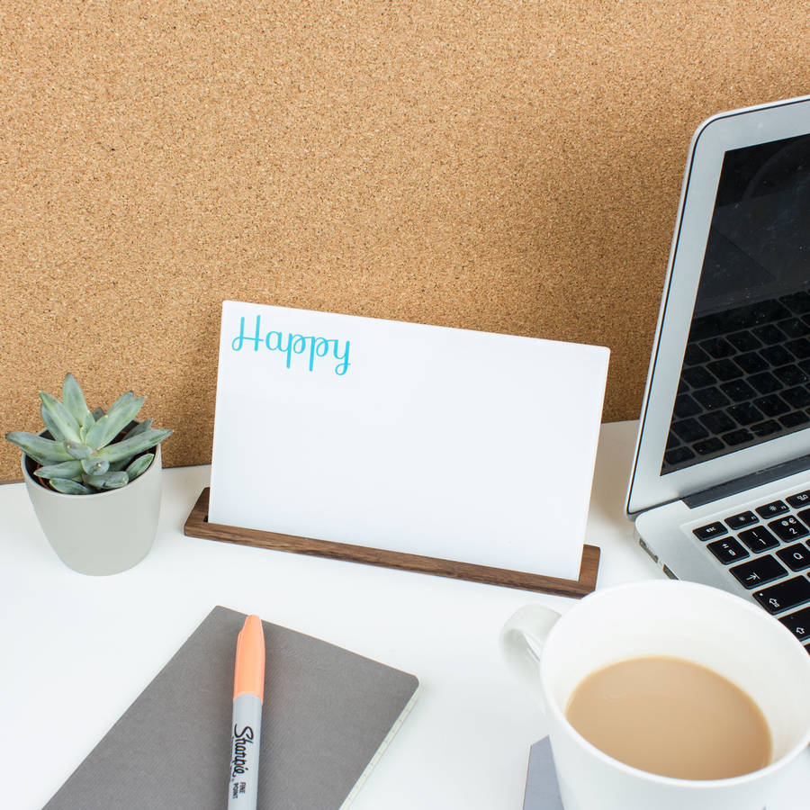 Personalised Thankful Desktop Message Board By Create Gift Love