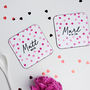Personalised Dotty Coasters Pair, thumbnail 5 of 8