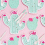 Six Llama Cactus Plates And Cups, thumbnail 4 of 5