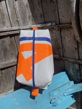 Large Recycled Sailcloth Wash Bag, 5 of 6