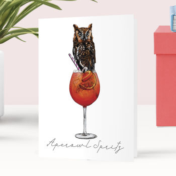 Aperowl Spritz Greeting Card, 3 of 5
