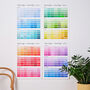 Paint Chip Colour Swatch Wall Planner 2026, thumbnail 8 of 12
