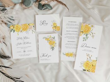 Summer Rose Gatefold Wedding Invitations, 5 of 5