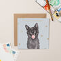 Street Vet Alfie Charity Christmas Card With Gold Foil, thumbnail 1 of 3
