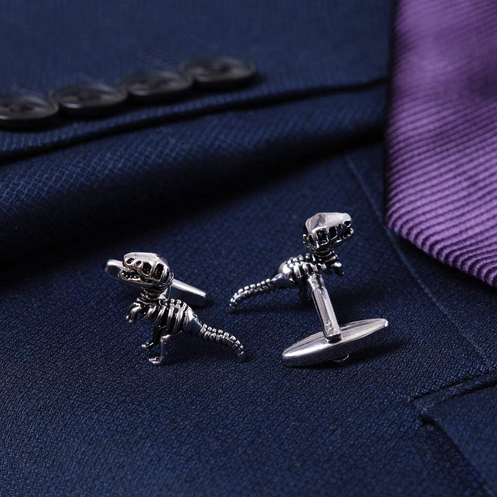 Dinosaur Cufflinks Skeleton Fossil T Rex By We Love To Create