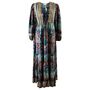 'Farren' Navy And Turquoise Paisley Maxi Dress, thumbnail 5 of 5