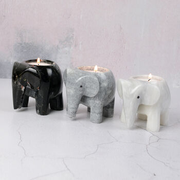 Marble Elephant Tea Light Holder, 3 of 12