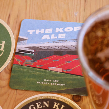 Liverpool Beer Mats, Nine Double Sided Mats, 18 Designs Total, Football Fan Gift, 4 of 12