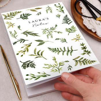 Personalised Notebook With Botanicals, 2 of 4