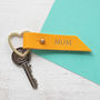 Personalised Leather Heart Keyring, thumbnail 2 of 9