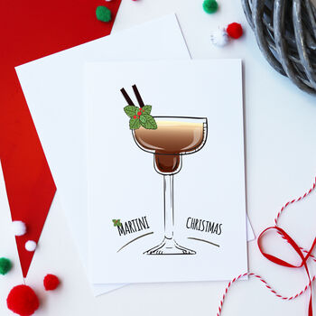 Martini Christmas Espresso Martini Card, 3 of 3