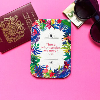 Passport Holder Tropical Summer Personalised, 2 of 8