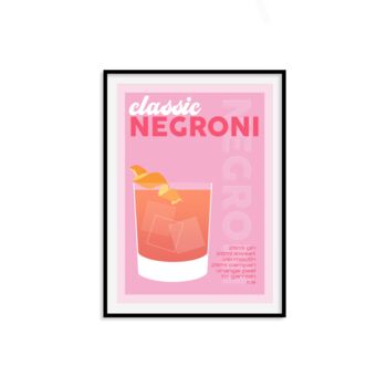 Negroni Cocktail Print, 7 of 9