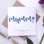 Mummy | Personalised Foiled Mother's Day Card, thumbnail 1 of 3