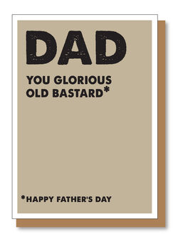 Happy Father's Day Dad,You Glorious Old Bastard, 4 of 4