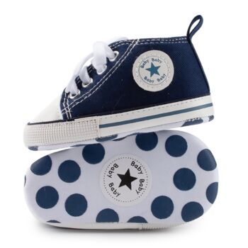 Cute Converse Style Baby Shoes In A Gift Box, Perfect Gift For Baby Or First Walkers, 7 of 12