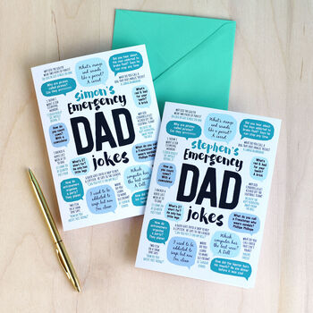 Personalised Emergency Dad Jokes ® Card, 4 of 5