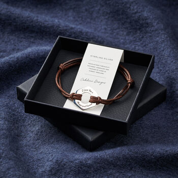 Personalised Men's New Baby Sterling Silver Bracelet, 4 of 4