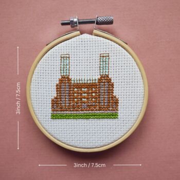 Battersea Power Station Mini Cross Stitch Kit, 3 of 5