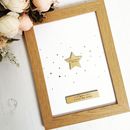 Children Silver Star Personalised Print By Design By Eleven 