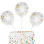 Mini Cake Topper Pastel Confetti Balloons Kit, thumbnail 2 of 3