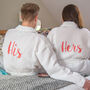 Personalised Shawl Collar Waffle Dressing Gown, thumbnail 3 of 12