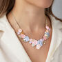 Hammered Pastel Multi Tone Statement Necklace, thumbnail 1 of 6