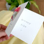 Personalised Paper Flower Thank You Card, thumbnail 4 of 4