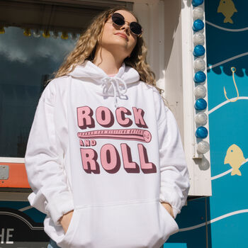 Rock And Roll Women's British Seaside Graphic Hoodie, 4 of 4