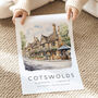 Cotswolds England Travel Poster, thumbnail 4 of 7